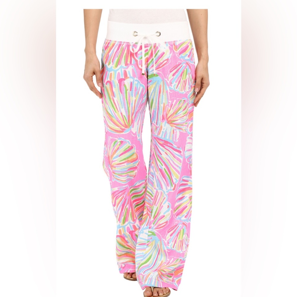 LILLY PULITZER “The Beach Pant-Pink Pout” size small NWT
